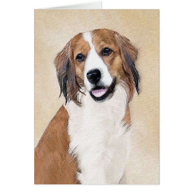 Pintura de Nederlandse Kooikerhondje - Arte de per (Frente)