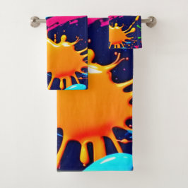 Pintura de neón animada en expresión fluida