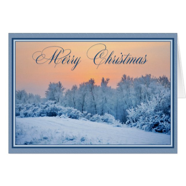 Pintura de nieve de los navidades (Anverso (Horizontal))