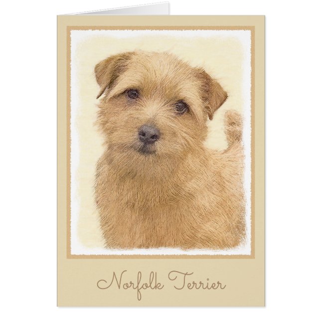 Pintura de Norfolk Terrier - Arte Perro Original (Frente)
