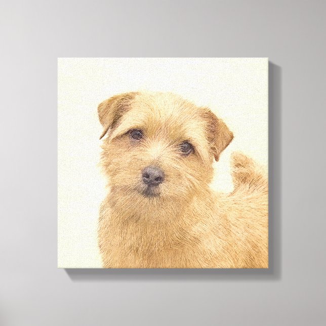 Pintura de Norfolk Terrier - Arte Perro Original (Anverso)