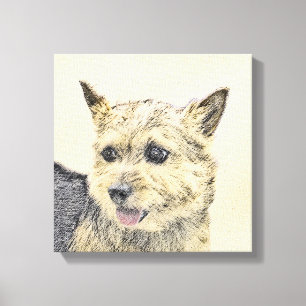 Pintura de Norwich Terrier - Arte de Perro Origina