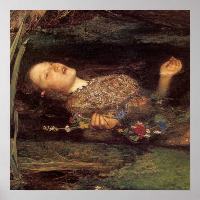 Pintura de Ophelia de arte fino (Frente)