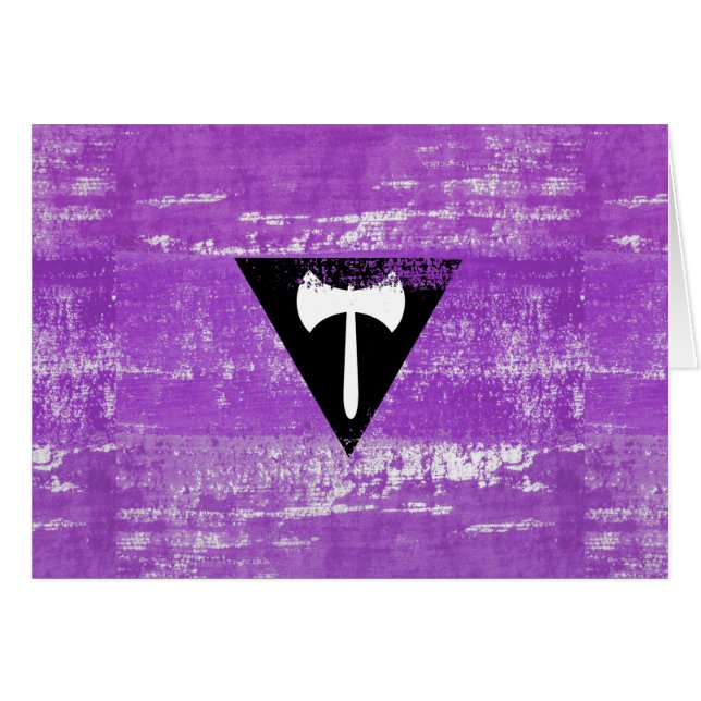 Pintura de Orgullo Lésbico (Labrys) (Anverso (Horizontal))