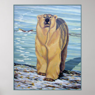 Pintura de osos polares Imprimir decoración de hog