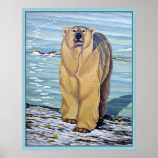 Pintura de osos polares Imprimir decoración de hog