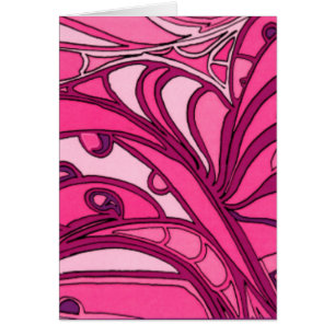 Pintura de panel rosa abstracta