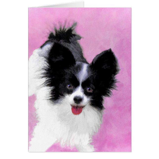 Pintura de Papillon (blanco y negro) - Arte de per (Frente)