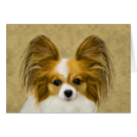 Pintura de Papillon (Hound Tri) - Arte original de