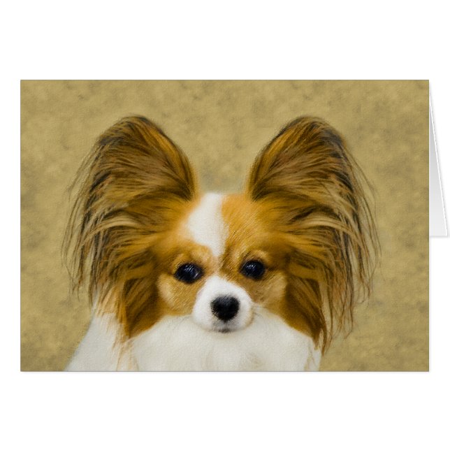 Pintura de Papillon (Hound Tri) - Arte original de (Anverso (Horizontal))