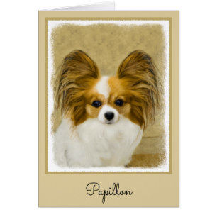 Pintura de Papillon (Hound Tri) - Arte original de