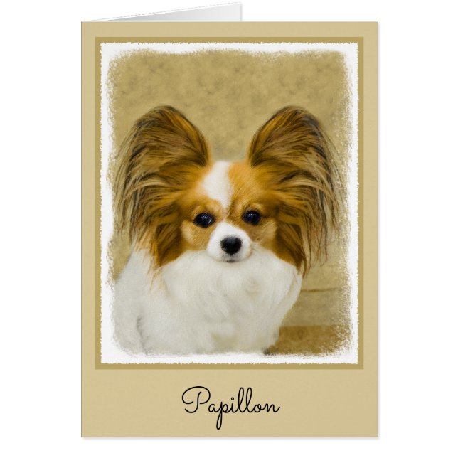 Pintura de Papillon (Hound Tri) - Arte original de (Frente)