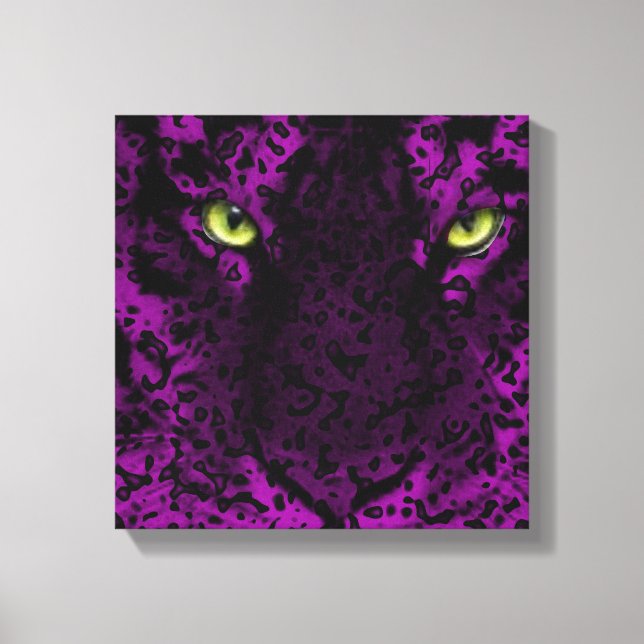 Pintura de pared de impresión de animales de leopa (Anverso)