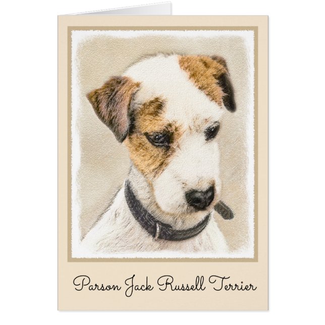 Pintura de Parson Jack Russell Terrier - Arte de P (Frente)