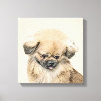 Pintura de Pekín - Arte de perro original muy lind