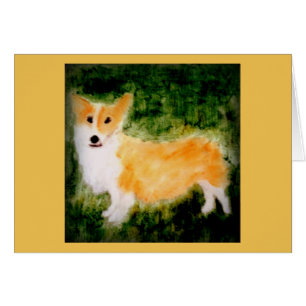 Pintura de perro Cute Corgi