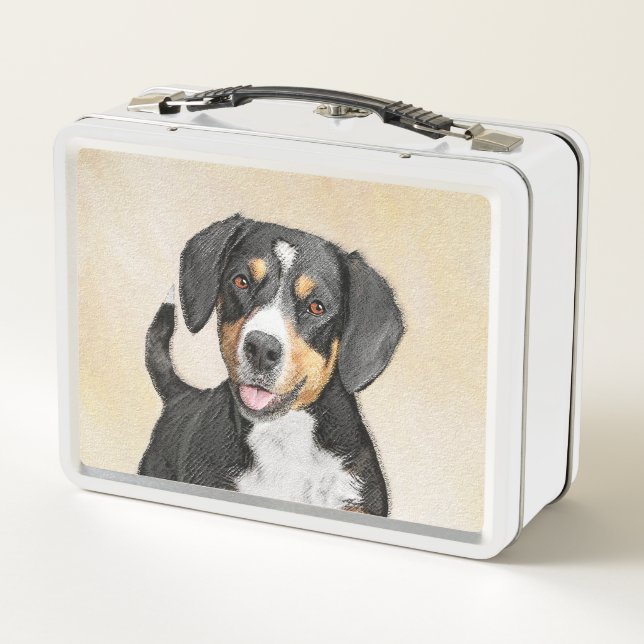 Pintura de perro de la montaña Entlebucher - Arte  (Reverso)