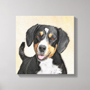 Pintura de perro de la montaña Entlebucher - Arte 