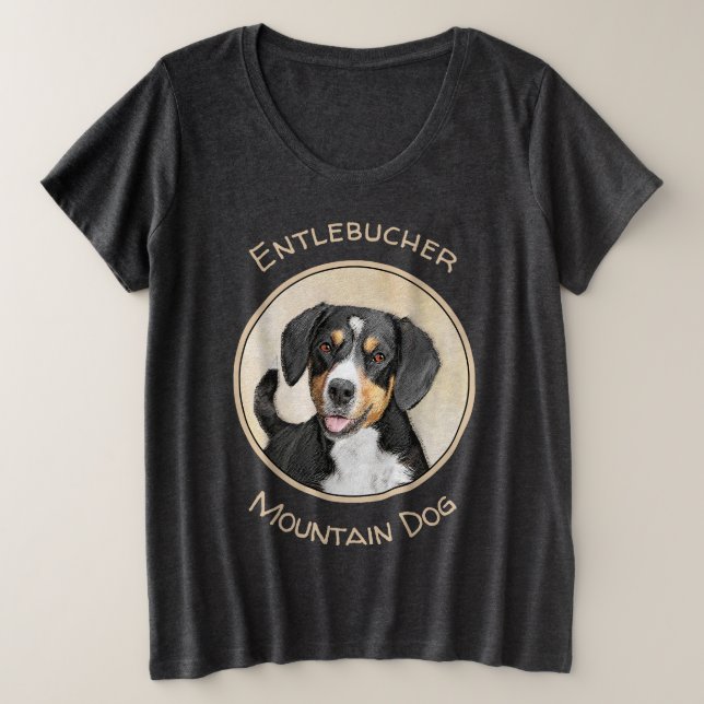 Pintura de perro de la montaña Entlebucher - Arte  (Anverso del diseño)