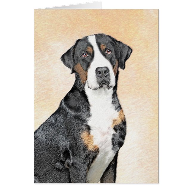 Pintura de perro de la montaña suiza - Arte origin (Frente)