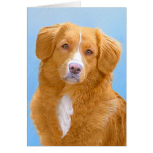 Pintura de perro de la recuperación del pato de Nu