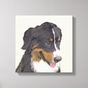Pintura de perro de montaña de Bernese - Arte de 