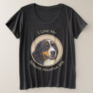 Pintura de perro de montaña de Bernese - Arte de p