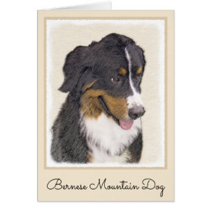 Pintura de perro de montaña de Bernese - Arte de p