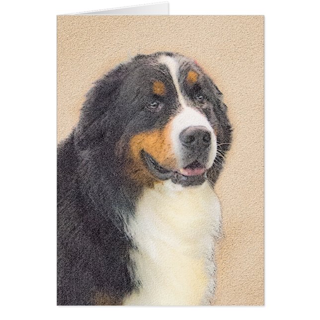 Pintura de perro de montaña de Bernese - Arte de p (Frente)