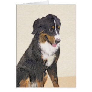 Pintura de perro de montaña de Bernese - Arte de p