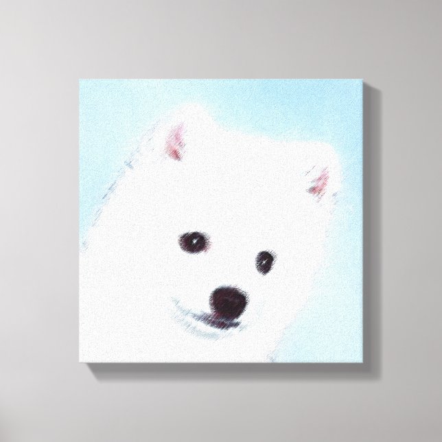 Pintura de perro esquimal estadounidense - Arte de (Anverso)