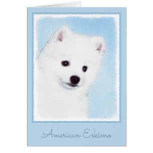 Pintura de perro esquimal estadounidense - Arte de