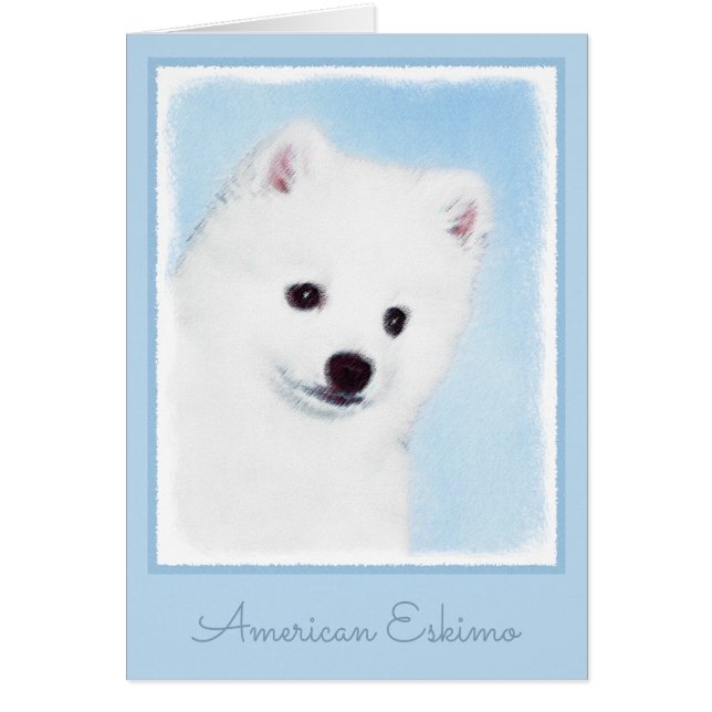 Pintura de perro esquimal estadounidense - Arte de (Frente)