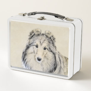 Pintura de perro pastelero de Shetland - Arte de p