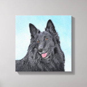 Pintura de perro pastor belga - Arte de perro orig