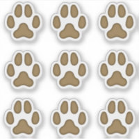 Pintura de perro pequeña Imprime Pegatina de pista