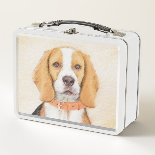 Pintura de perro sabueso Beagle Arte animal origin (Anverso)