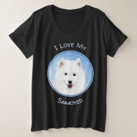 Pintura de pimienta de Samoyed - Arte Perro Origin