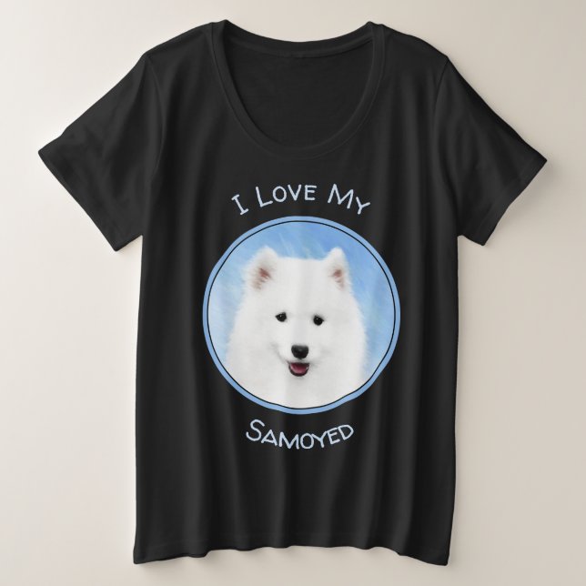 Pintura de pimienta de Samoyed - Arte Perro Origin (Anverso del diseño)
