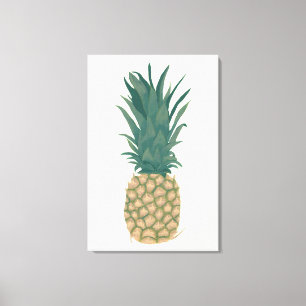 Pintura de Piña Madura Entera Envuelta en Lienzo