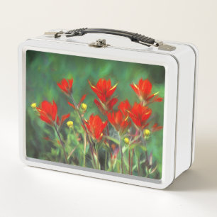 Pintura de pincel indio - Arte de flores original