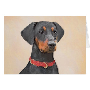 Pintura de Pinscher Alemán Arte Animal Original