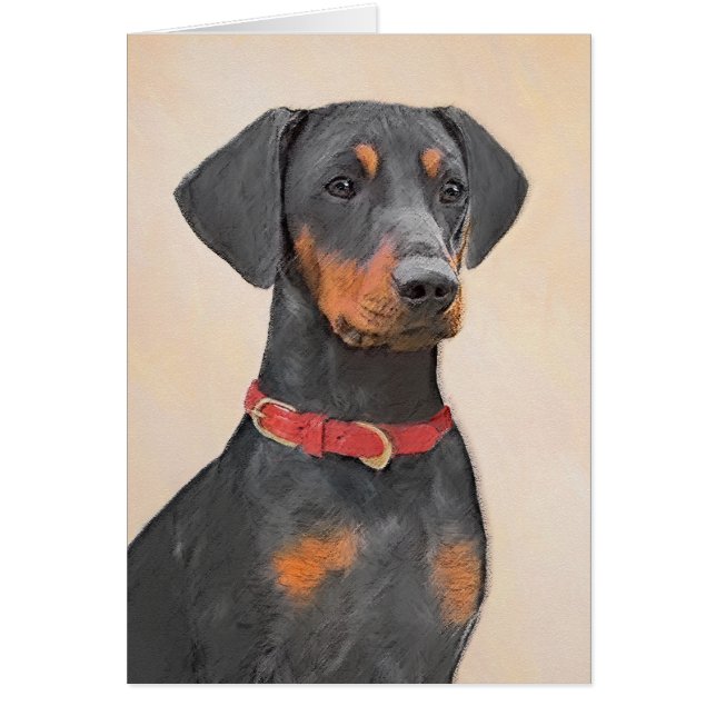 Pintura de Pinscher original de arte animal (Frente)