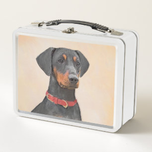 Pintura de Pinscher original de arte animal