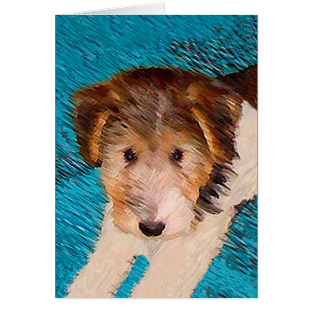 Pintura de pipa de Fox Terrier - Arte Perro Origin (Frente)