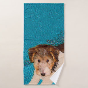 Pintura de pipa de Fox Terrier - Arte Perro Origin