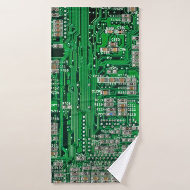 Pintura de placa de circuito (Toalla de baño)