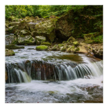 Pintura de poster natural de agua de Zazzle