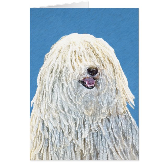 Pintura de puli - Arte de perro original lindo (Frente)