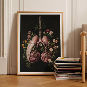 Pintura de pulmones humanos Impresión de pulmones 